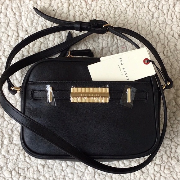 Ted Baker Black Crossbody Bag with Gold Accents - Picture 8 of 8